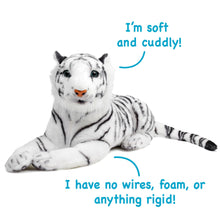 Load image into Gallery viewer, Saphed The White Tiger - Squeeze Me! - 17 Inch Stuffed Animal Plush