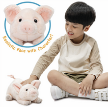 Load image into Gallery viewer, Perla The Pig - 10 Inch Stuffed Animal Plush