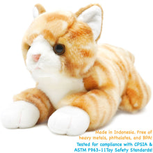 Load image into Gallery viewer, Tamarr The Orange Tabby Cat | 10 Inch Stuffed Animal Plush | By TigerHart Toys