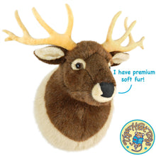 Load image into Gallery viewer, Evander The Elk Head | 25 Inch Stuffed Animal Plush | By TigerHart Toys