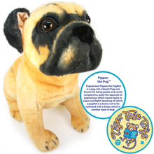 Load image into Gallery viewer, Pippen The Pug | 13 Inch Stuffed Animal Plush | By TigerHart Toys