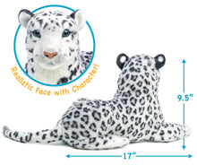Load image into Gallery viewer, Sinovia The Snow Leopard | Squeeze Me! | 17 Inch Stuffed Animal Plush