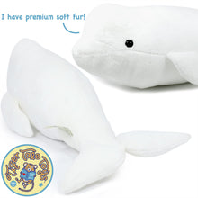 Load image into Gallery viewer, Billiam The Beluga | 15 Inch Stuffed Animal Plush | By TigerHart Toys