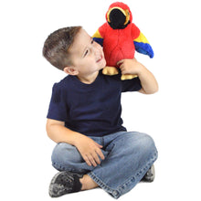 Load image into Gallery viewer, Papaya The Parrot | 12 Inch Stuffed Animal Plush | By TigerHart Toys