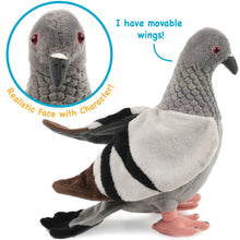 Load image into Gallery viewer, Pepper The Pigeon - 8.5 Inch Stuffed Animal Plush Bird