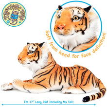 Load image into Gallery viewer, Arrow The Tiger - Squeeze Me! | 17 Inch Stuffed Animal Plush | By TigerHart Toys