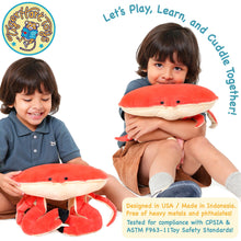 Load image into Gallery viewer, Cora The Crab - 19 Inch Stuffed Animal Plush - by TigerHart Toys