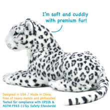 Load image into Gallery viewer, Sinovia The Snow Leopard | Squeeze Me! | 17 Inch Stuffed Animal Plush