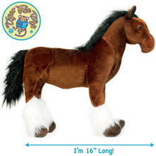 Load image into Gallery viewer, Charmaine The Shire Horse | 18 Inch Stuffed Animal Plush | By TigerHart Toys