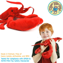 Load image into Gallery viewer, Lenora The Lobster | 15 Inch Stuffed Animal Plush | By TigerHart Toys