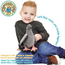 Load image into Gallery viewer, Pepper The Pigeon - 8.5 Inch Stuffed Animal Plush Bird