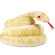 Load image into Gallery viewer, Alba The Albino Burmese Python | 100 Inch Stuffed Animal Plush | By TigerHart Toys
