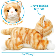 Load image into Gallery viewer, Tamarr The Orange Tabby Cat | 10 Inch Stuffed Animal Plush | By TigerHart Toys
