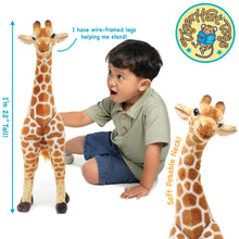 Load image into Gallery viewer, Jocelyn The Giraffe | 22 Inch Stuffed Animal Plush | By TigerHart Toys
