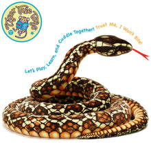 Load image into Gallery viewer, Bernard The Brown Python | 114 Inch Stuffed Animal Plush | By TigerHart Toys
