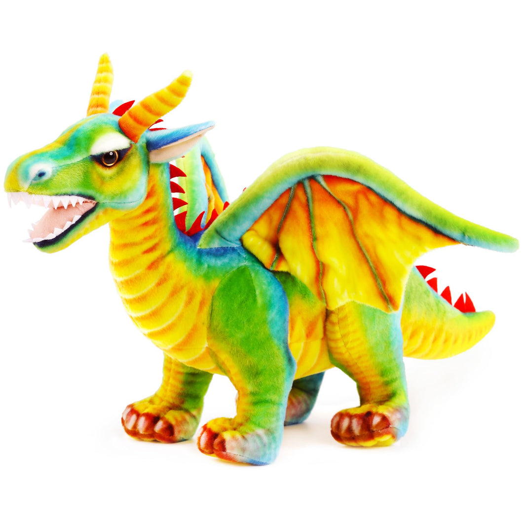 Drevnar The Dragon | 29 Inch Stuffed Animal Plush | By TigerHart Toys