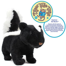 Load image into Gallery viewer, Seymour The Skunk | 9 Inch Stuffed Animal Plush | By TigerHart Toys
