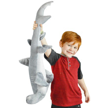 Load image into Gallery viewer, MC The Hammerhead Shark | 31 Inch Stuffed Animal Plush | By TigerHart Toys
