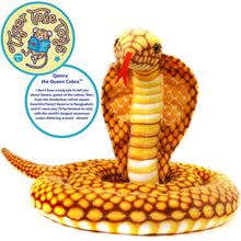 Load image into Gallery viewer, Qamra The Queen Cobra | 102 Inch Stuffed Animal Plush | By TigerHart Toys
