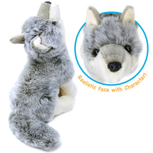 Load image into Gallery viewer, Wolcott The Wolf | 11 Inch Stuffed Animal Plush | By TigerHart Toys
