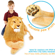 Load image into Gallery viewer, Lasodo The Lion | 39 Inch Stuffed Animal Plush | By TigerHart Toys
