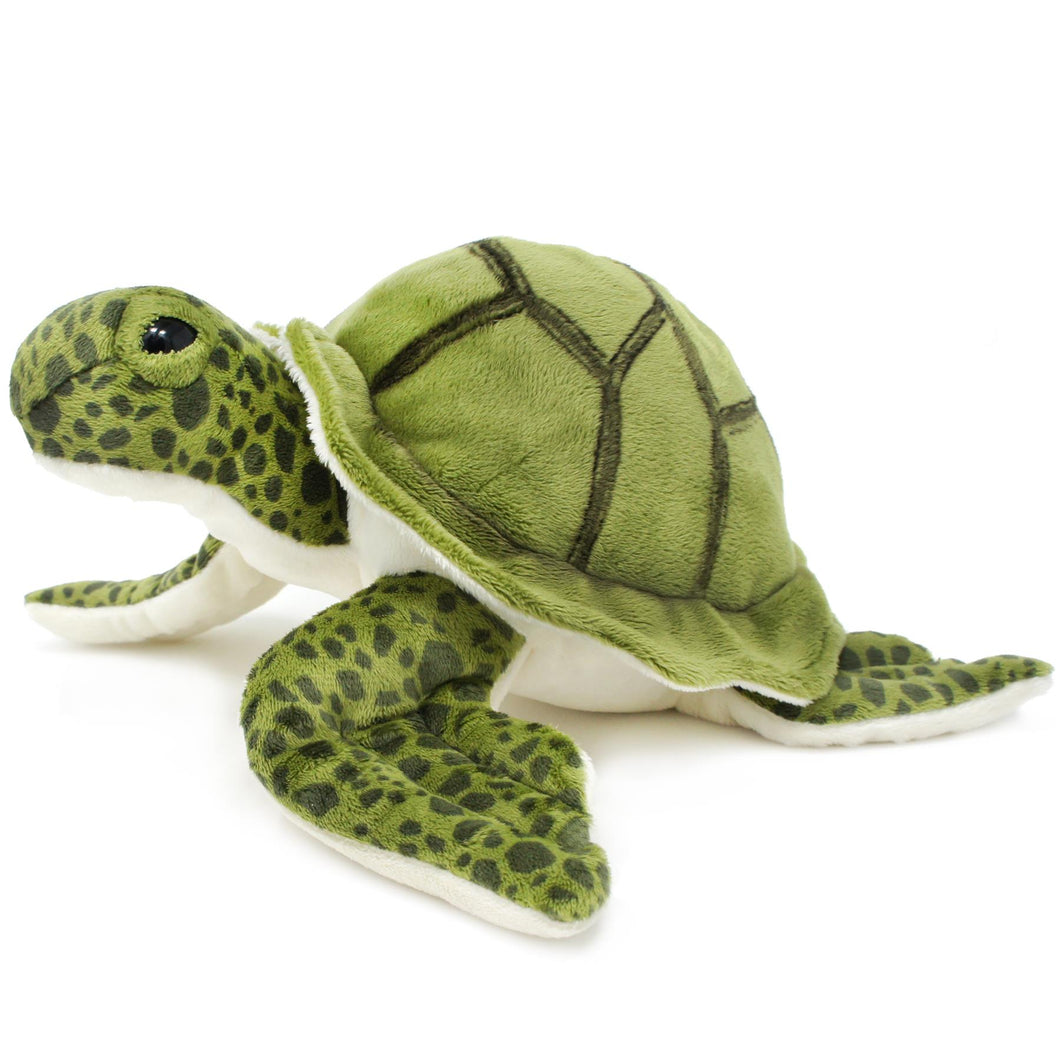 Turquoise The Green Sea Turtle | 10 Inch Stuffed Animal Plush | By TigerHart Toys