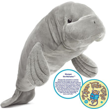 Load image into Gallery viewer, Morgan The Manatee | 21 Inch Stuffed Animal Plush | By TigerHart Toys
