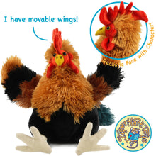 Load image into Gallery viewer, Riley The Rooster - 8 Inch Chicken Stuffed Animal Plush
