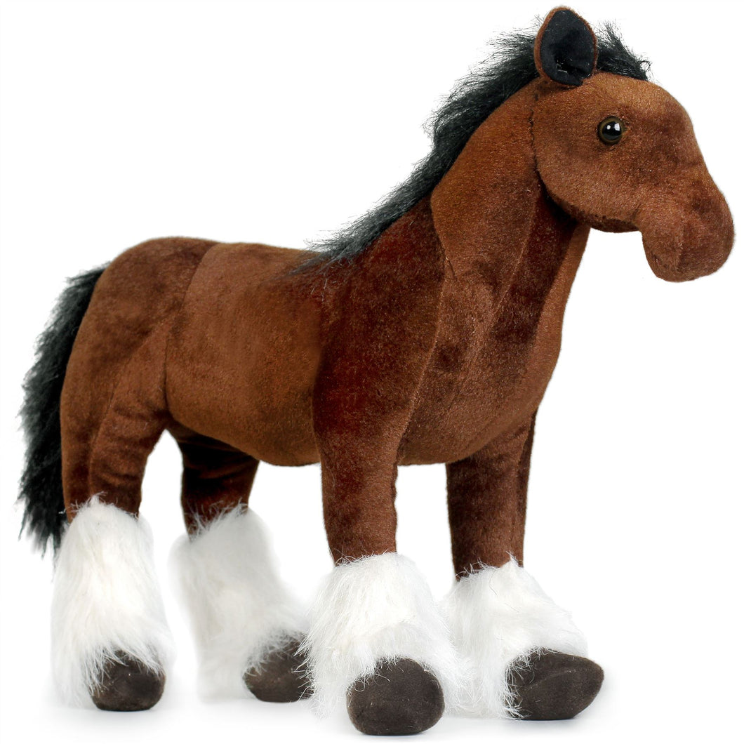 Charmaine The Shire Horse | 18 Inch Stuffed Animal Plush | By TigerHart Toys