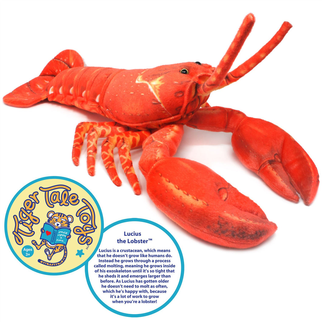 Lucius The Lobster | 26 Inch Stuffed Animal Plush | By TigerHart Toys