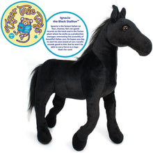 Load image into Gallery viewer, Ignacio The Black Stallion | 18 Inch Stuffed Animal Plush | By TigerHart Toys
