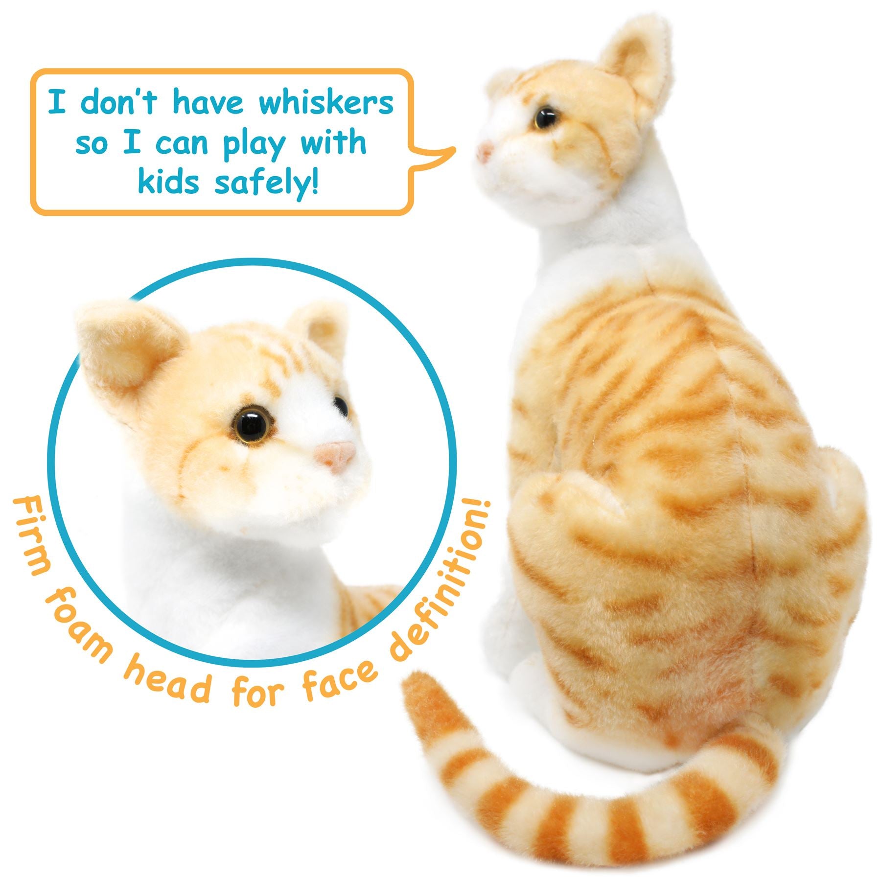 Tobias The Orange Tabby Cat 13 Inch Stuffed Animal Plush By TigerH TigerHart Toys