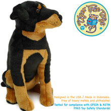 Load image into Gallery viewer, Ronin The Rottweiler | 14 Inch Stuffed Animal Plush | By TigerHart Toys
