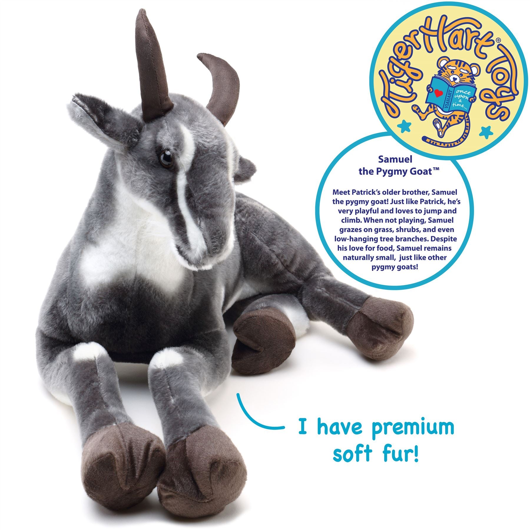 Samuel The Pygmy Goat | 27 Inch Stuffed Animal Plush | By