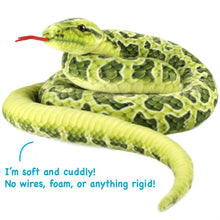 Load image into Gallery viewer, Gustavo The Green Anaconda | 100 Inch Stuffed Animal Plush | By TigerHart Toys
