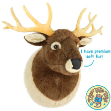 Load image into Gallery viewer, Evander The Elk Head | 25 Inch Stuffed Animal Plush | By TigerHart Toys
