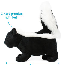 Load image into Gallery viewer, Seymour The Skunk | 9 Inch Stuffed Animal Plush | By TigerHart Toys

