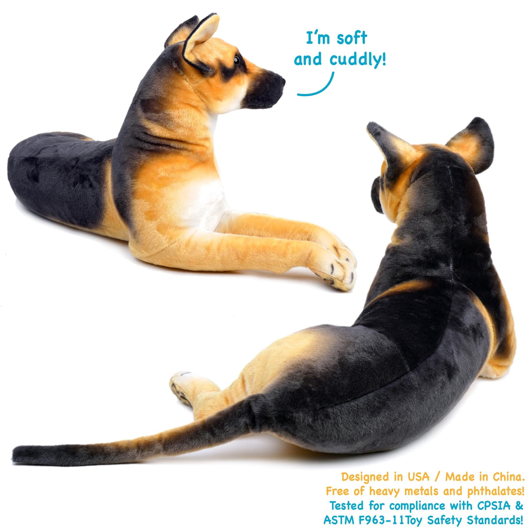 Hilde The German Shepherd | 34 Inch Stuffed Animal Plush | By