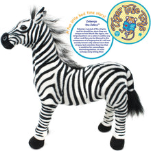 Load image into Gallery viewer, Zebenjo The Zebra | 16 Inch Stuffed Animal Plush | By TigerHart Toys
