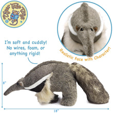 Load image into Gallery viewer, Arsenio The Anteater | 18 Inch Stuffed Animal Plush | By TigerHart Toys
