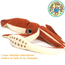 Load image into Gallery viewer, Shubert The Squid | 34 Inch Stuffed Animal Plush | By TigerHart Toys
