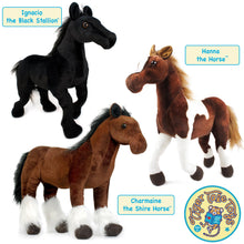 Load image into Gallery viewer, Ignacio The Black Stallion | 18 Inch Stuffed Animal Plush | By TigerHart Toys
