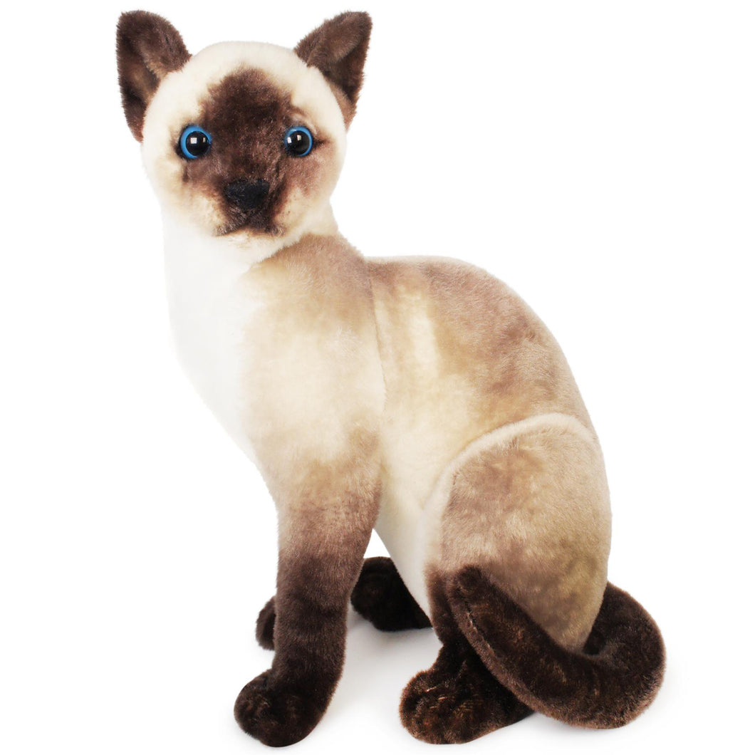 Stefan The Siamese Cat | 13 Inch Stuffed Animal Plush | By TigerHart Toys