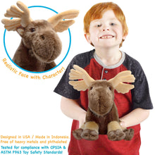 Load image into Gallery viewer, Martin The Moose | 11 Inch Stuffed Animal Plush | By TigerHart Toys
