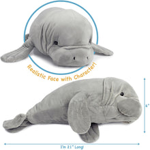 Load image into Gallery viewer, Morgan The Manatee | 21 Inch Stuffed Animal Plush | By TigerHart Toys
