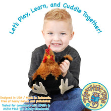 Load image into Gallery viewer, Riley The Rooster - 8 Inch Chicken Stuffed Animal Plush
