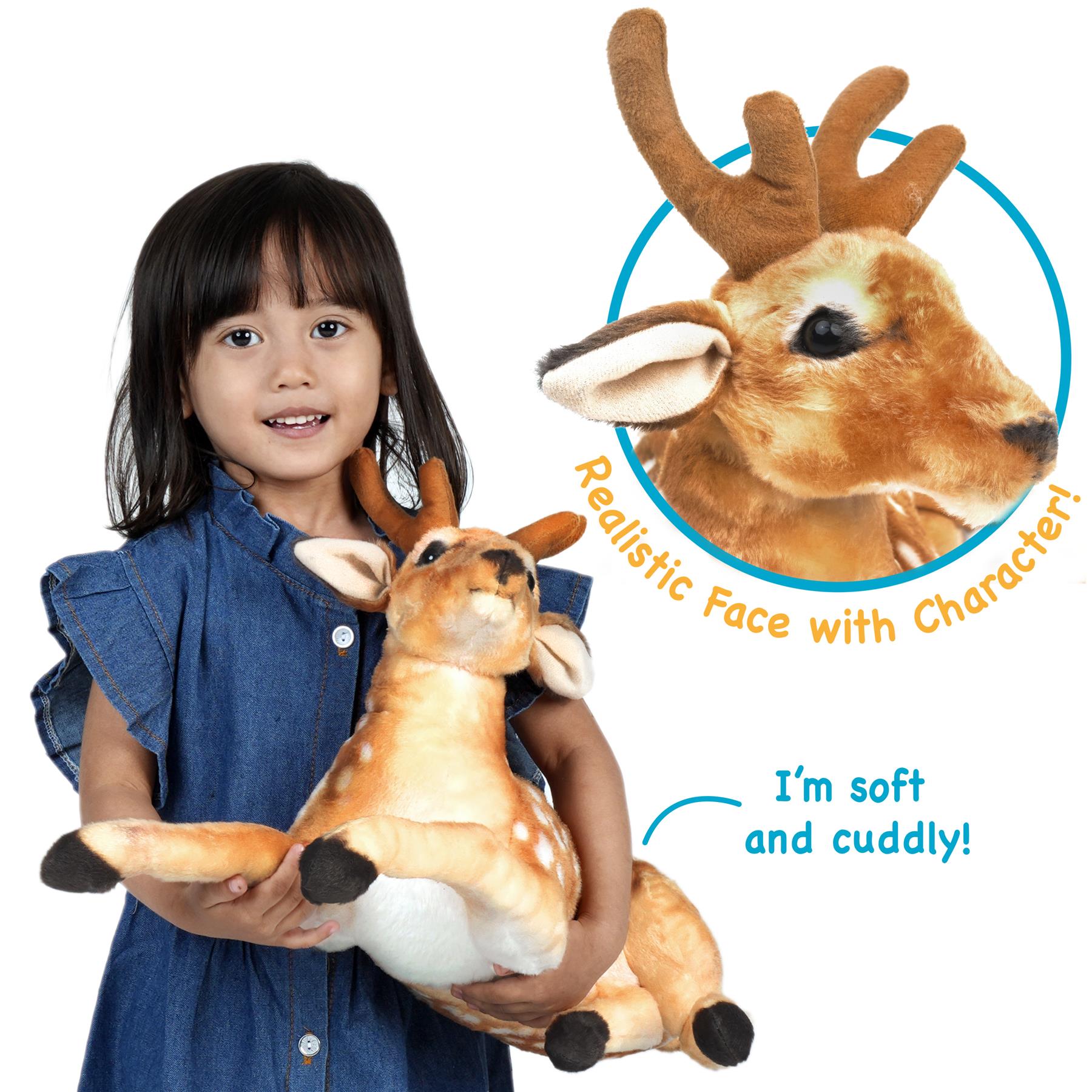 Debbie The Baby Deer Plush Stuffed Animal - 8 Inch Fawn, Soft & Huggable, By TigerHart Toys - View #3