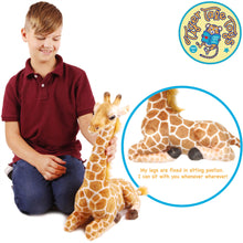 Load image into Gallery viewer, Jehlani The Giraffe | 18 Inch Stuffed Animal Plush | By TigerHart Toys
