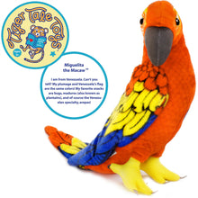 Load image into Gallery viewer, Miguelita The Macaw | 22 Inch Stuffed Animal Plush | By TigerHart Toys
