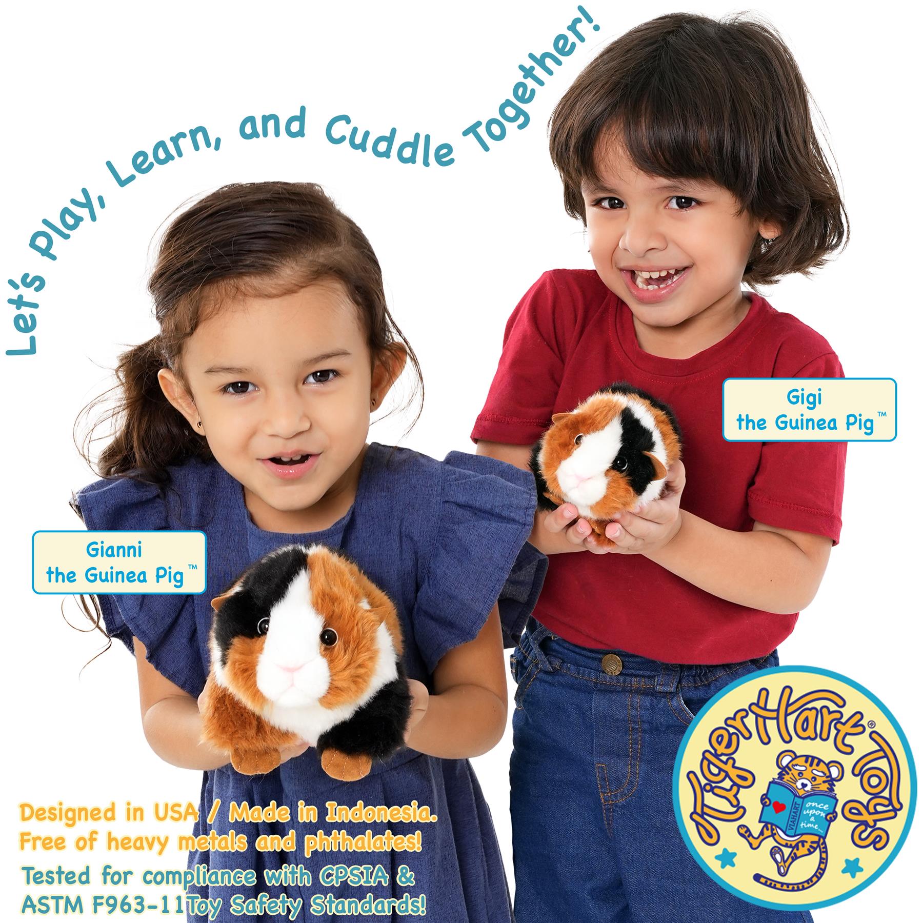 ぽ*ん様 Gini Piggu The Complete Series ギニーピ Gigi The Guinea Pig | 7 Inch Stuffed Animal Plush | By TigerHart Toys